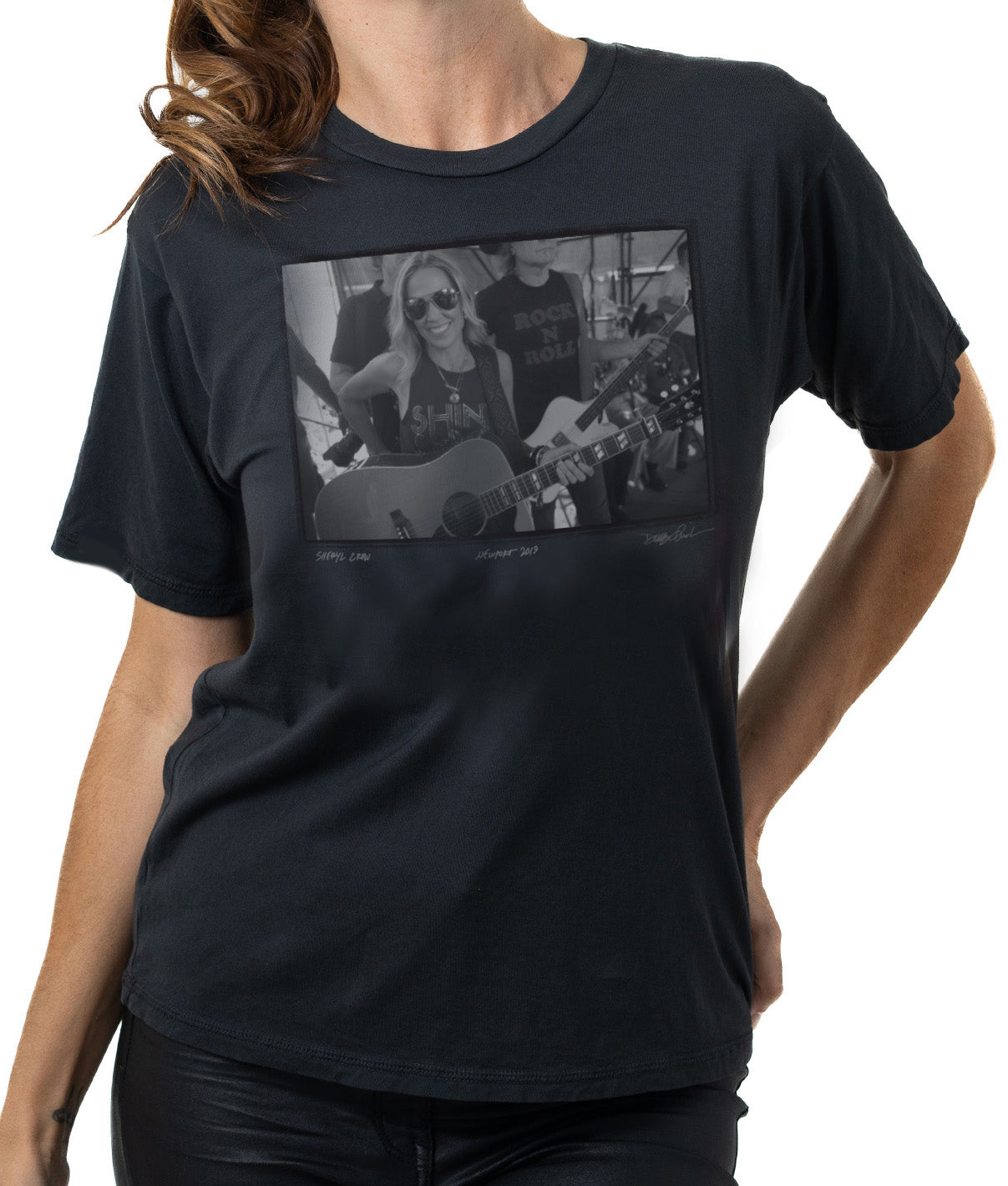 Sheryl Crow (Women's Faded Black Tee)