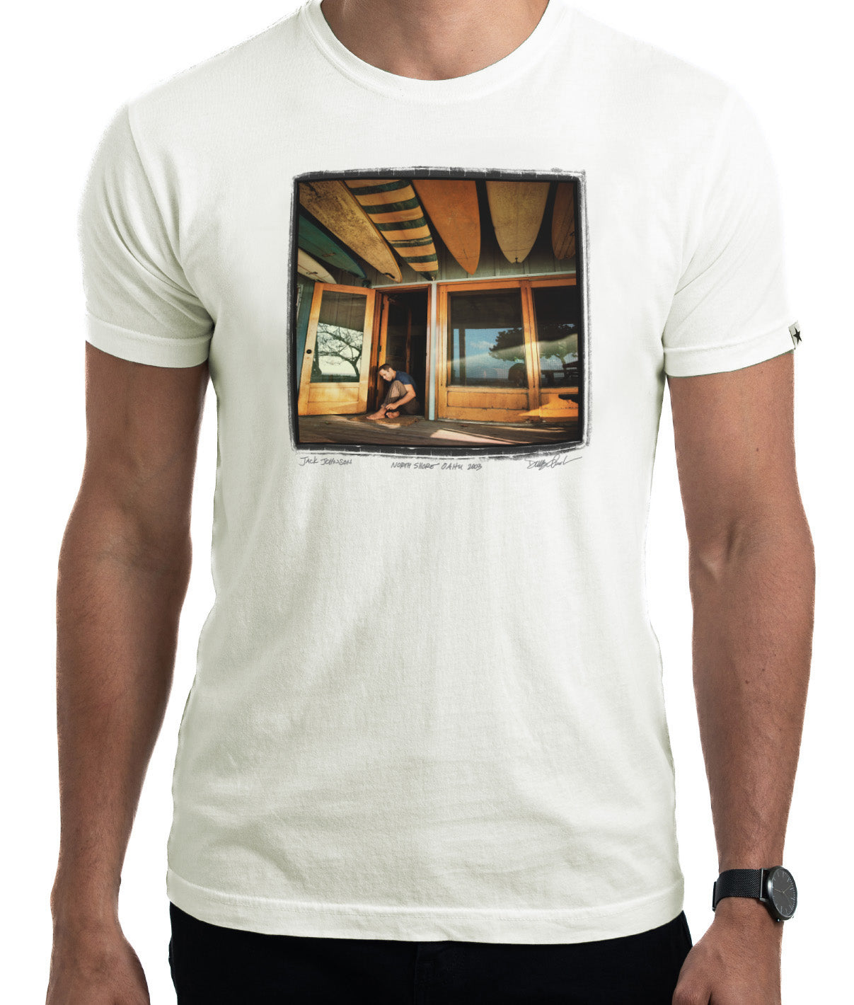 Jack Johnson (Men's Vintage White Tee)