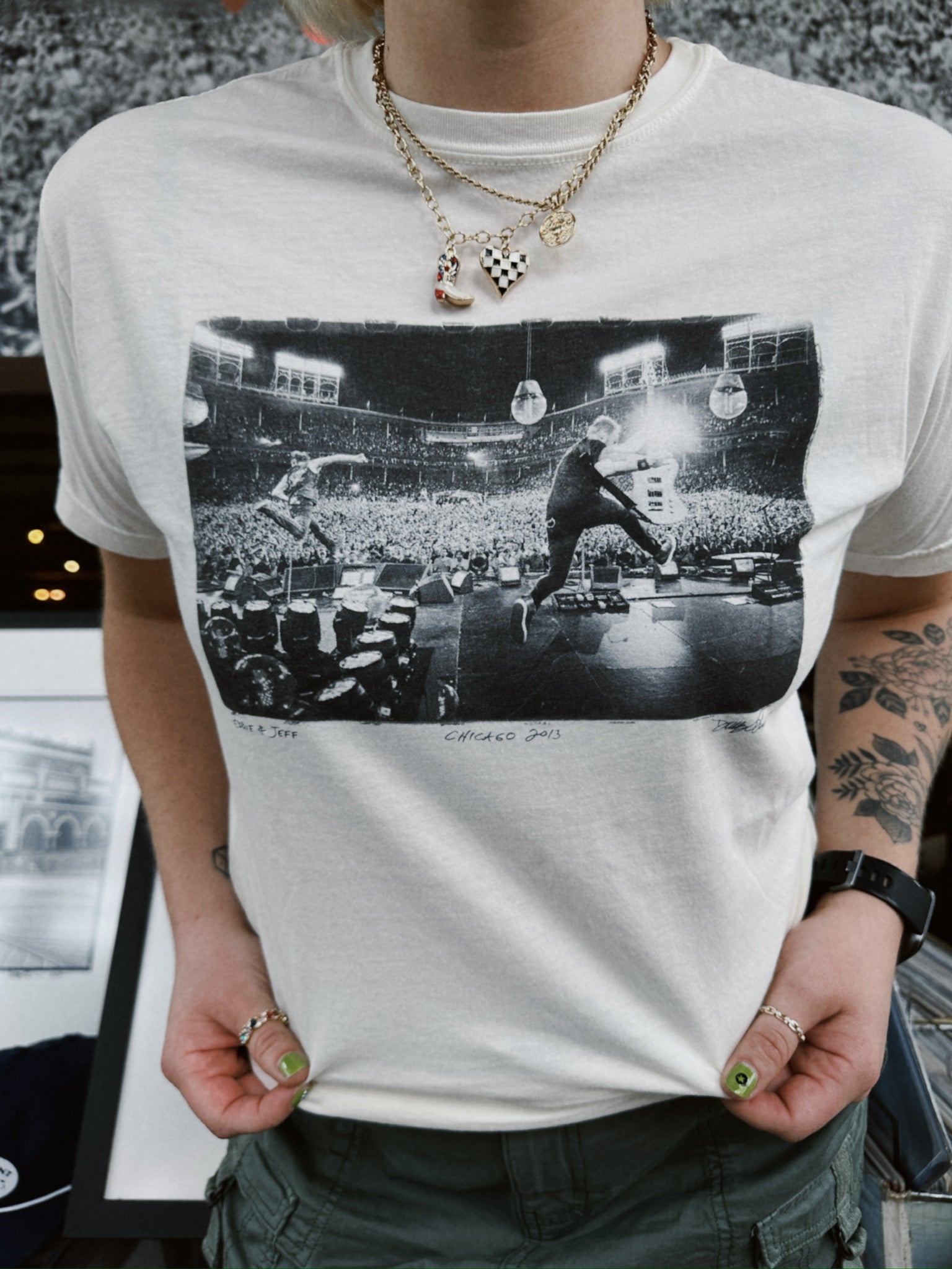 Eddie & Jeff (Women's Vintage White Tee)